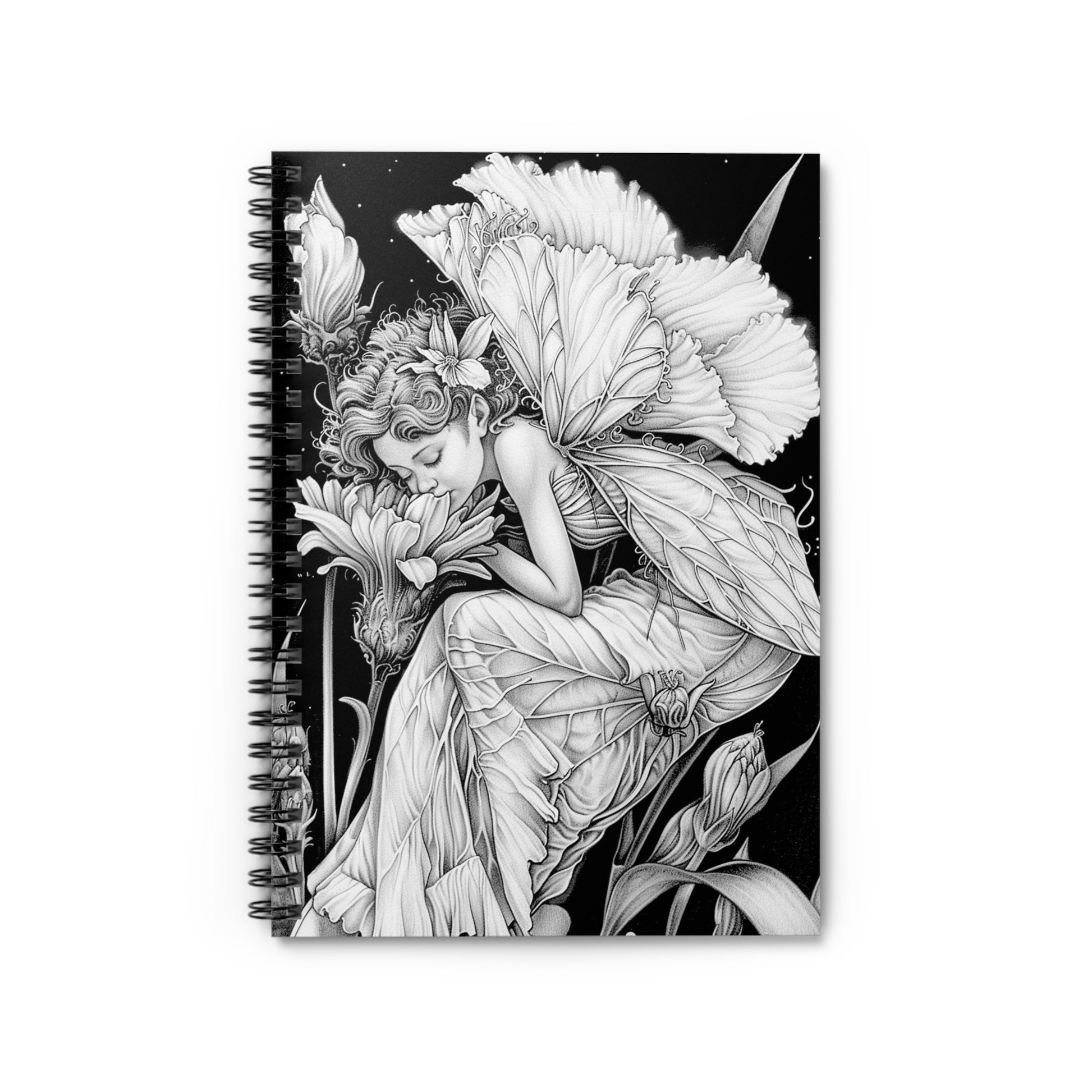 fairy colorable spiral notebook monsoon publishing