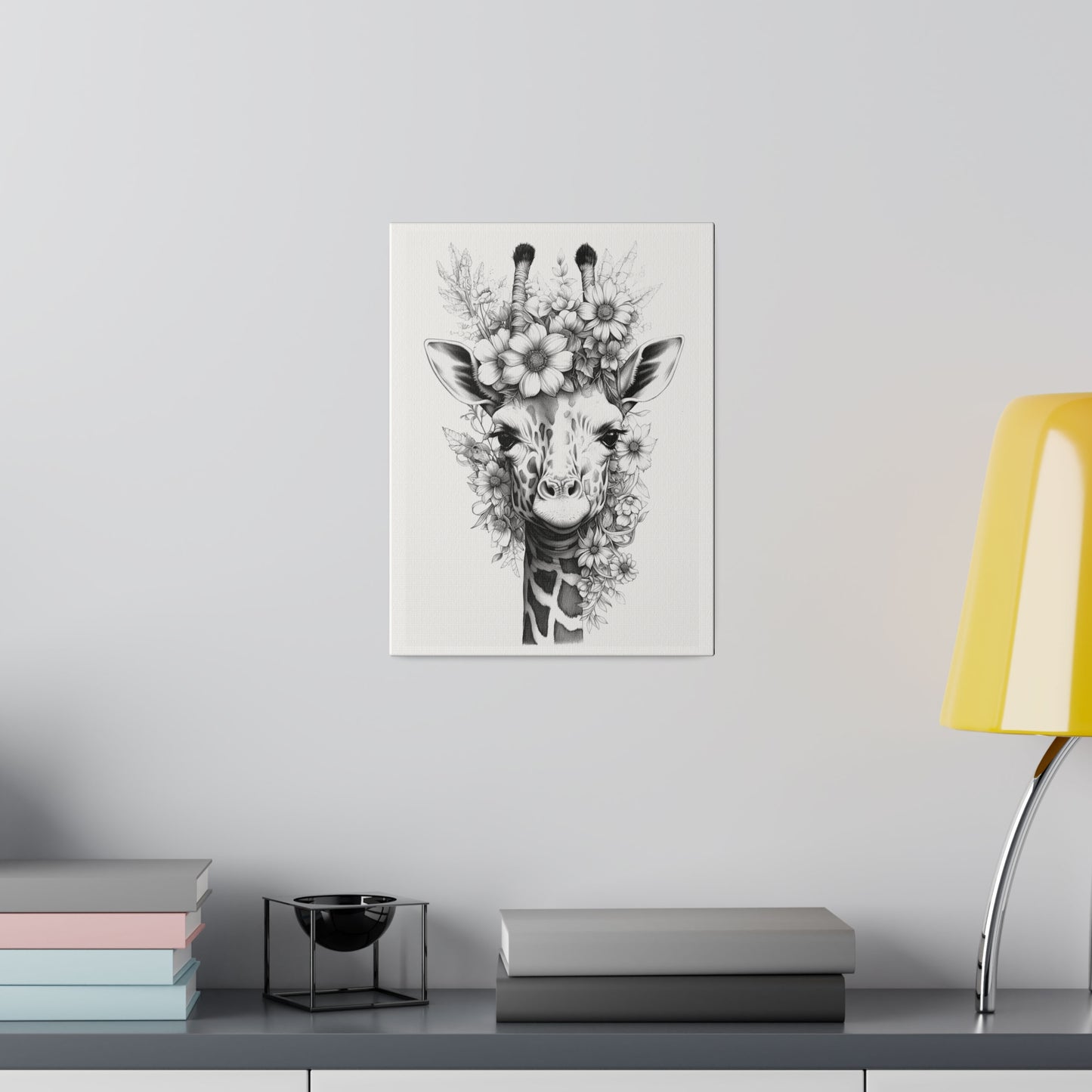 Giraffe Coloring Canvas