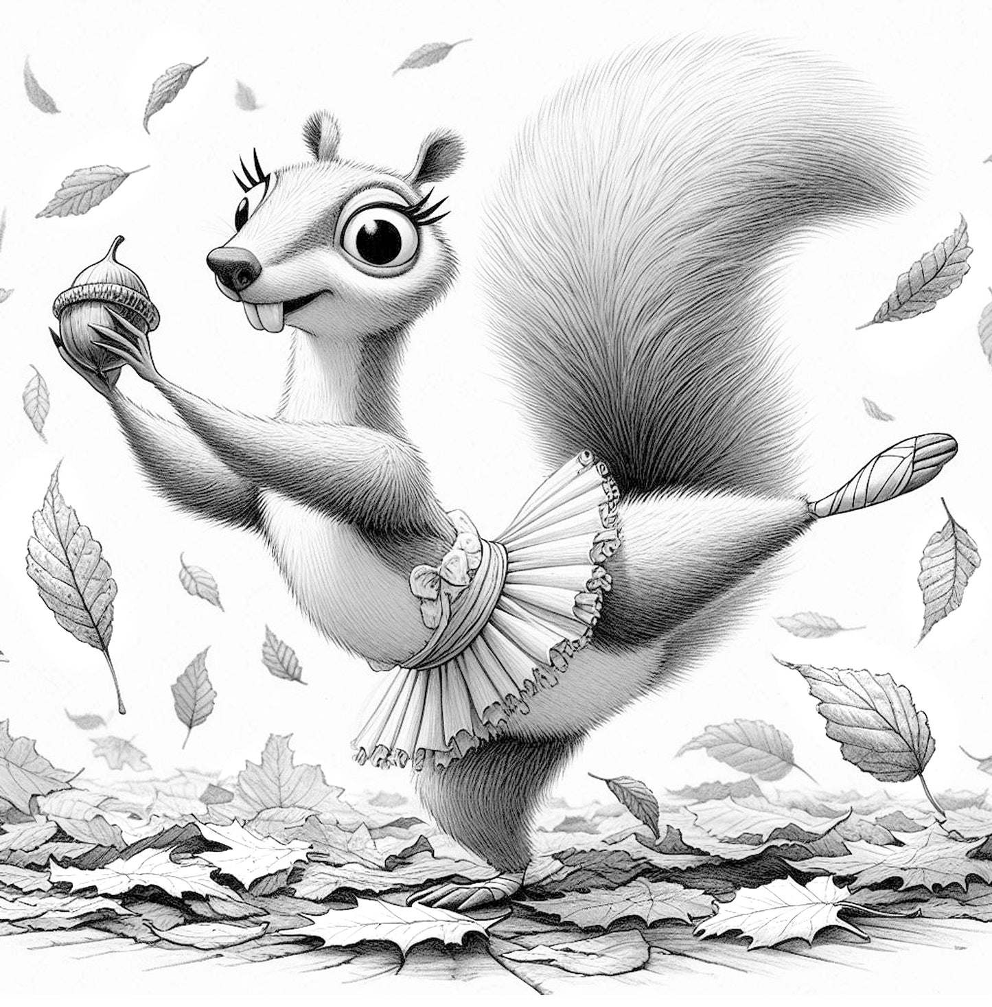 Autumn Squirrels Coloring Book 2 (Printbook)