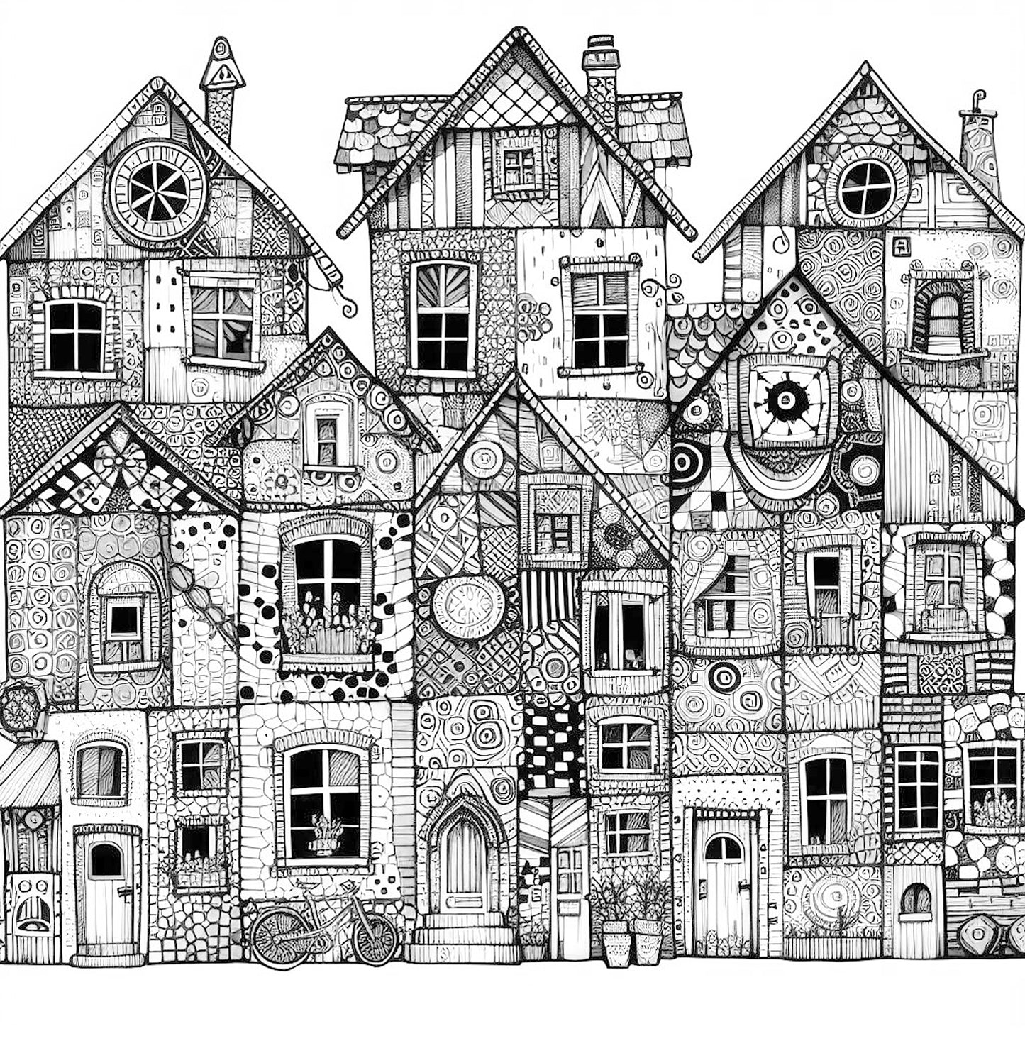 Patchwork House Coloring Book (Digital)