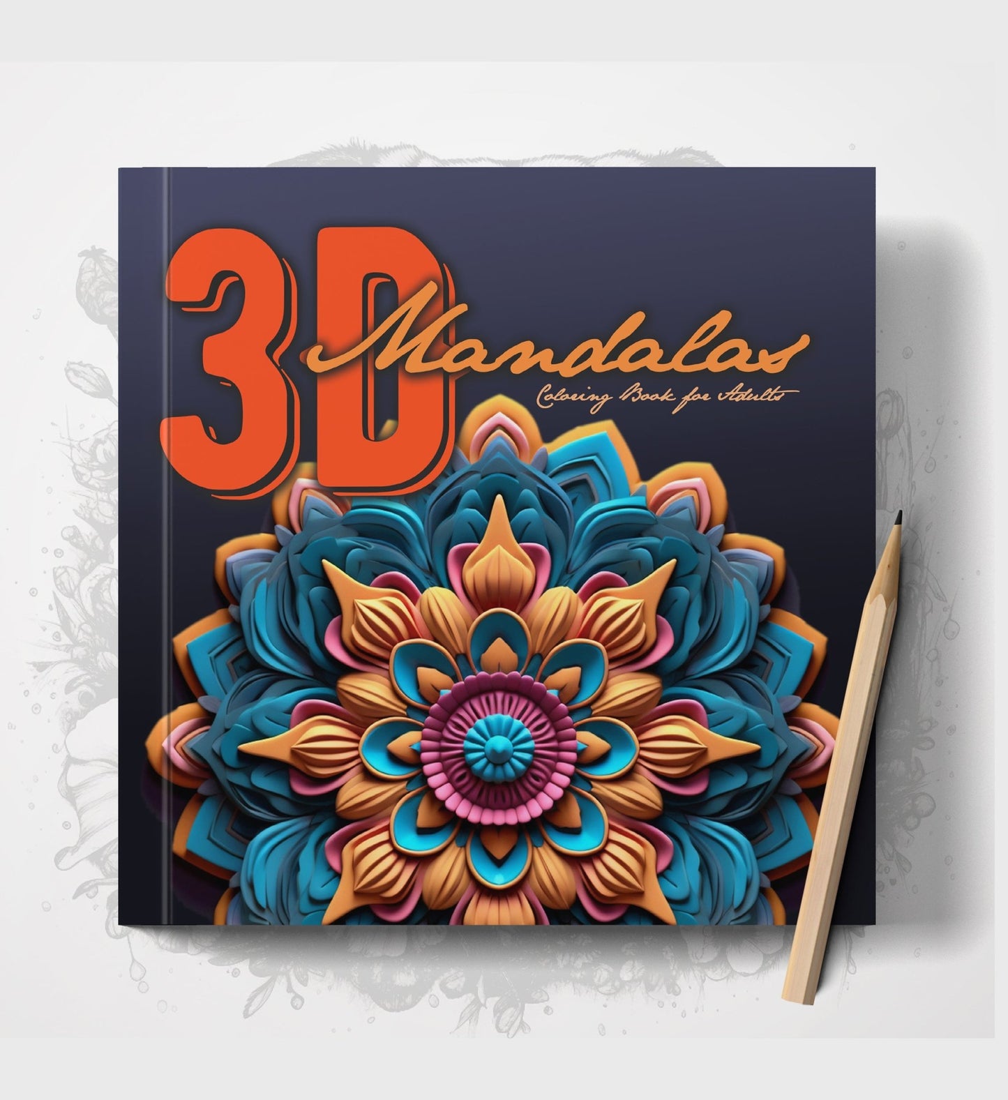 3D Mandalas Coloring Book Grayscale (Printbook) - Monsoon Publishing USA