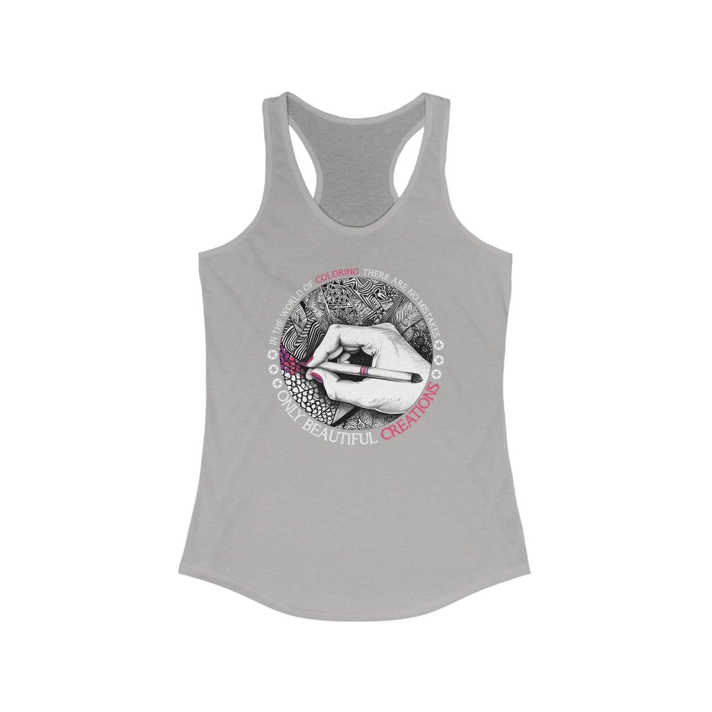 Coloring Creativity Quote Tank Top