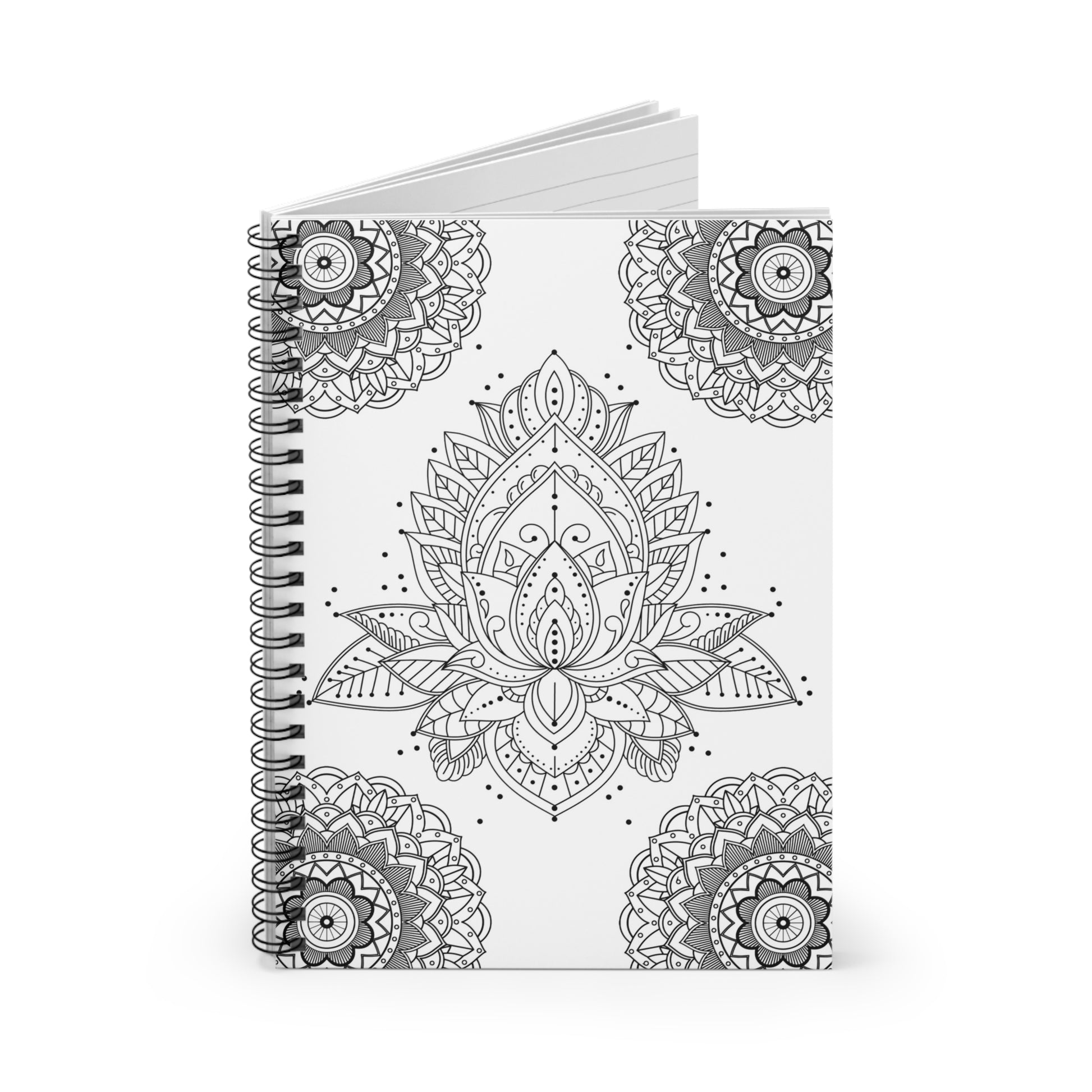 mandala colorable spiral notebook monsoon publishing