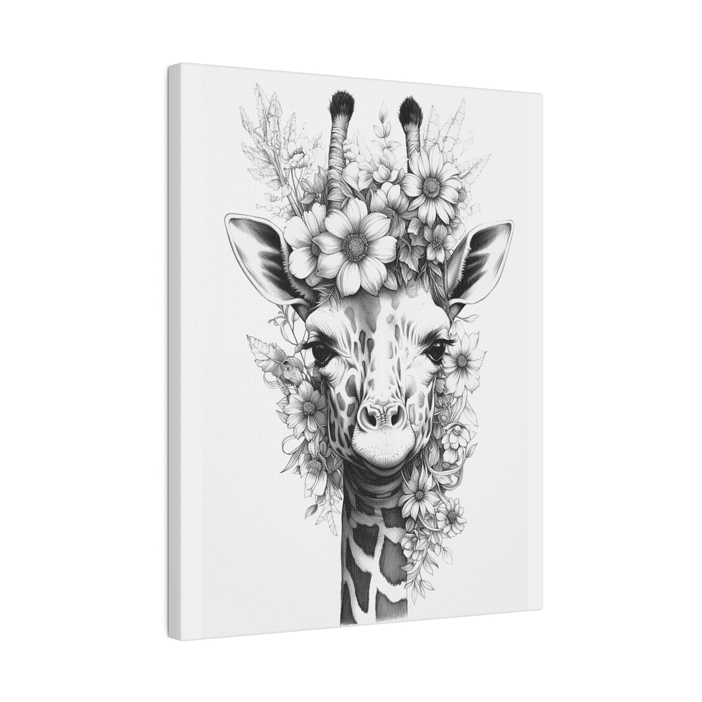 Giraffe Coloring Canvas