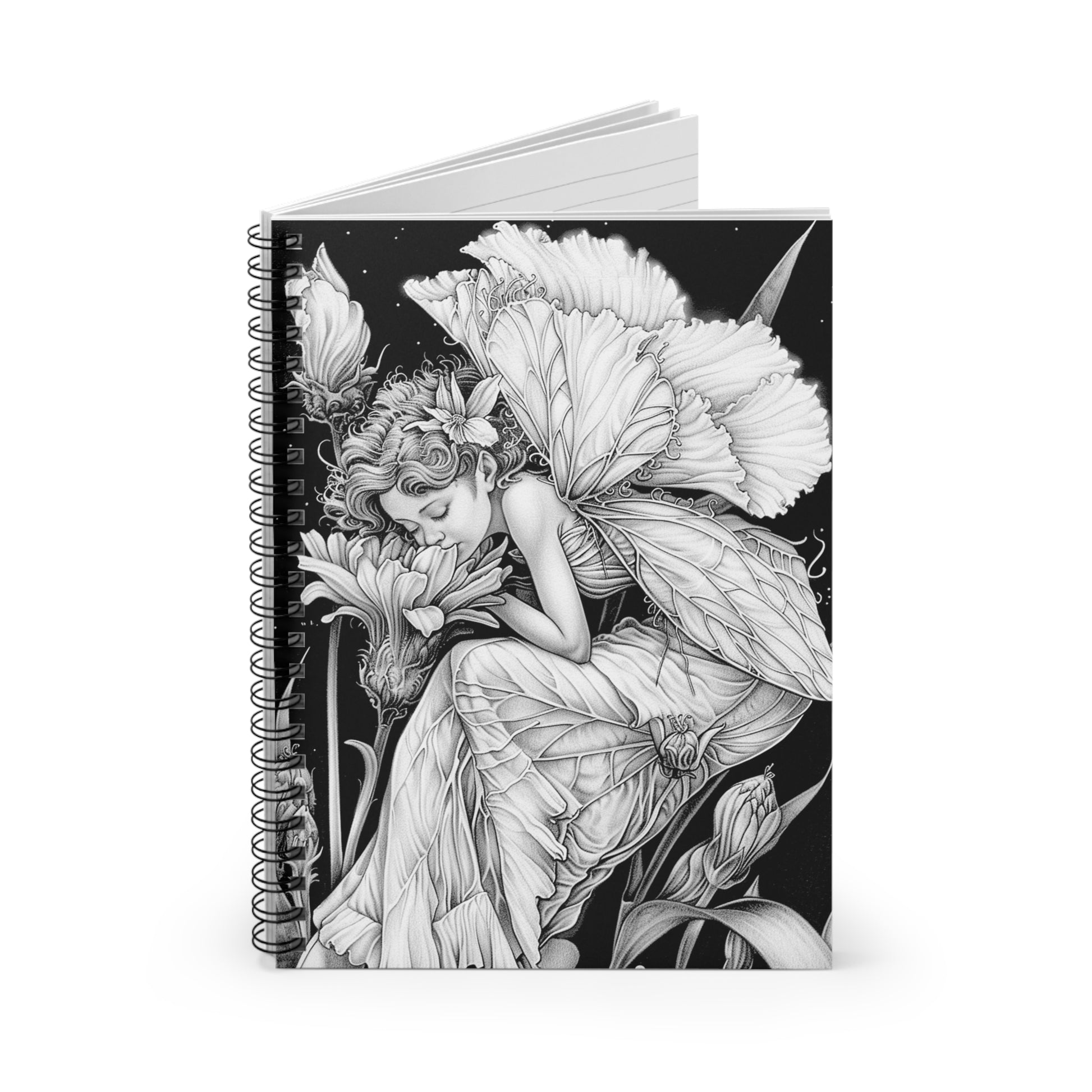 fairy colorable spiral notebook monsoon publishing