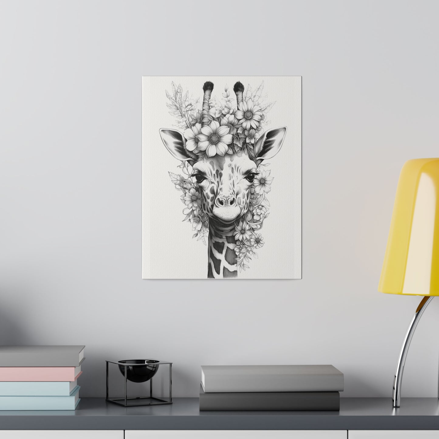 Giraffe Coloring Canvas