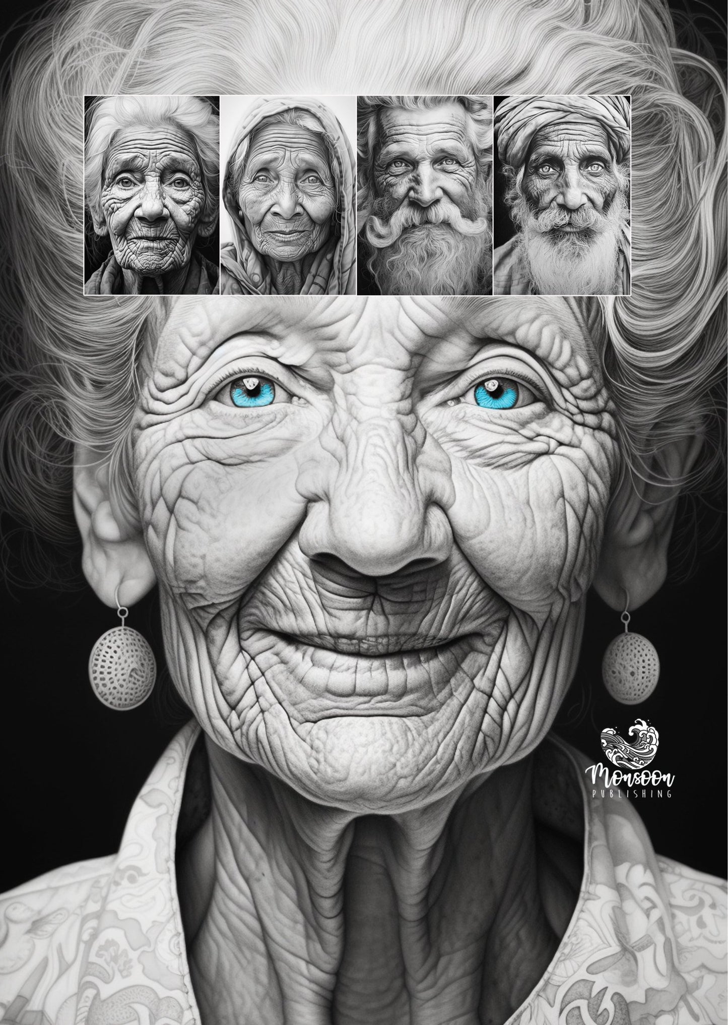 A life well lived Portraits Coloring Book (Printbook) - Monsoon Publishing USA