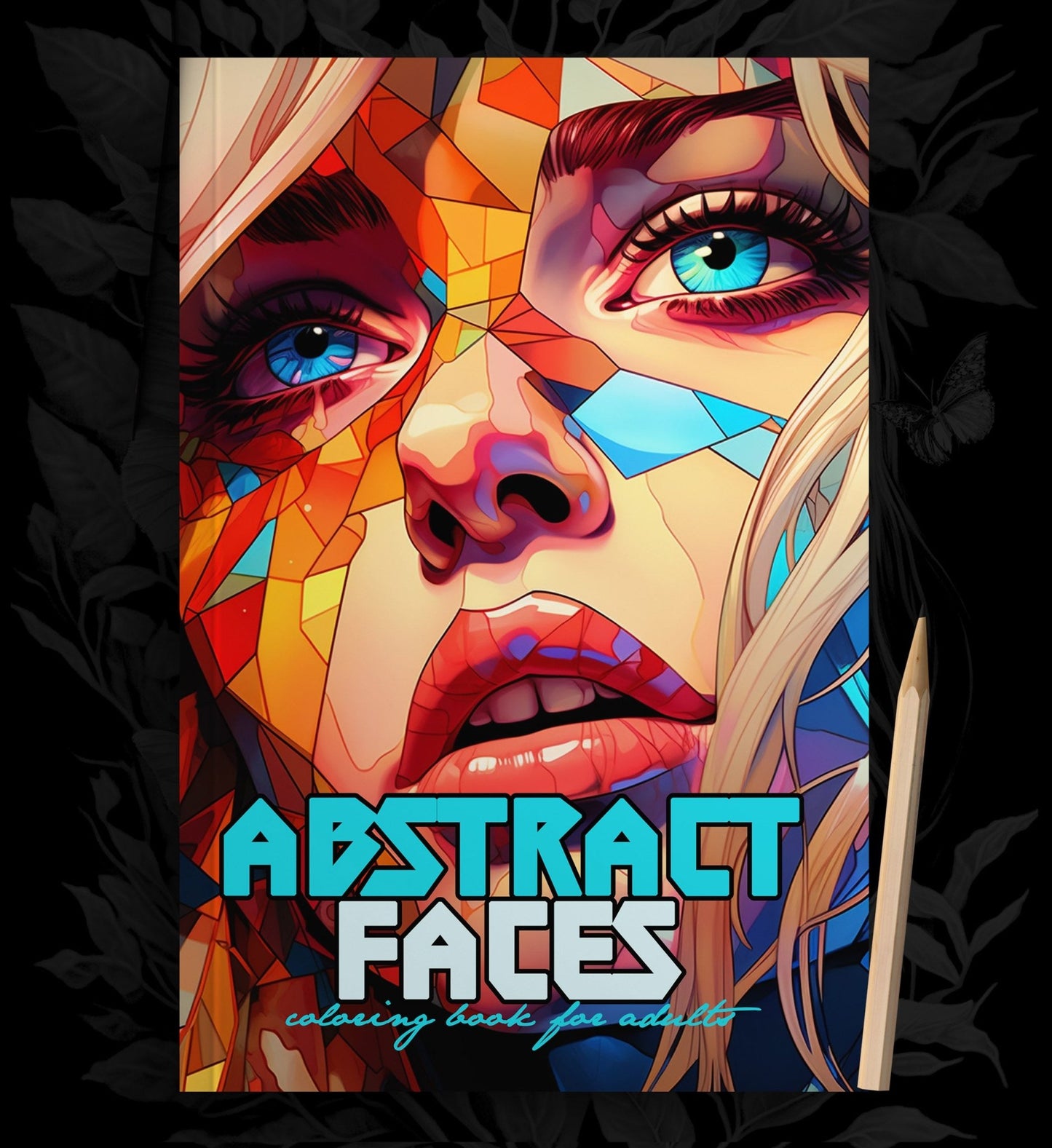 Abstract Faces Coloring Book Grayscale (Printbook) - Monsoon Publishing USA