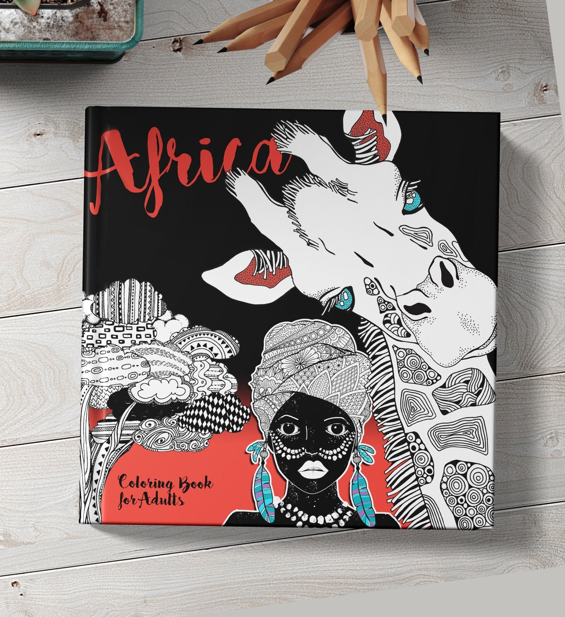 Africa Coloring Book for Adults (Printbook) - Monsoon Publishing USA