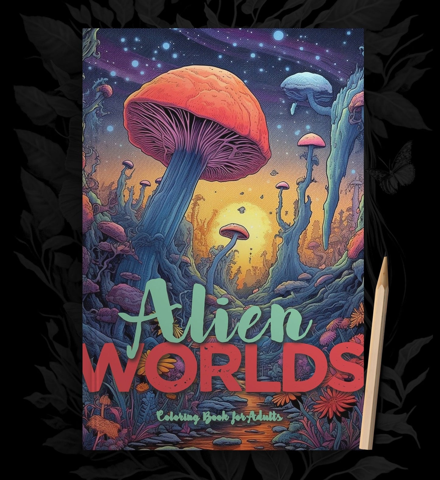 Alien Worlds Coloring Book Grayscale (Printbook) - Monsoon Publishing USA