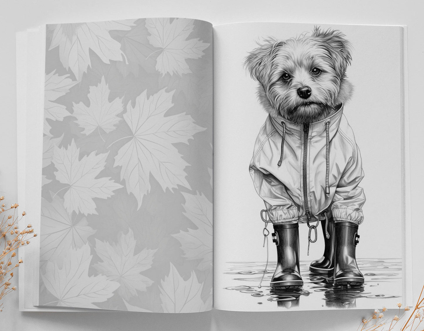 Autumn Dogs Coloring Book (Digital) - Monsoon Publishing USA