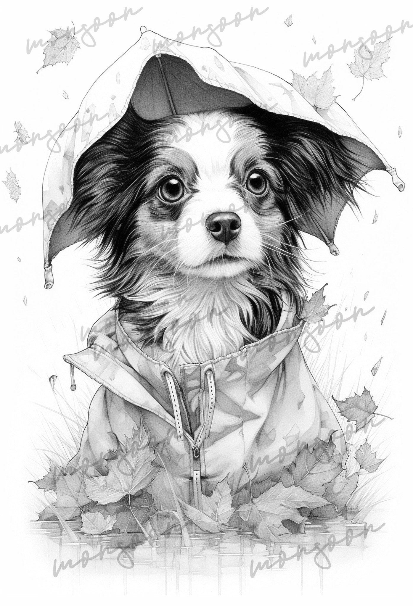 Autumn Dogs Coloring Book (Printbook) - Monsoon Publishing USA
