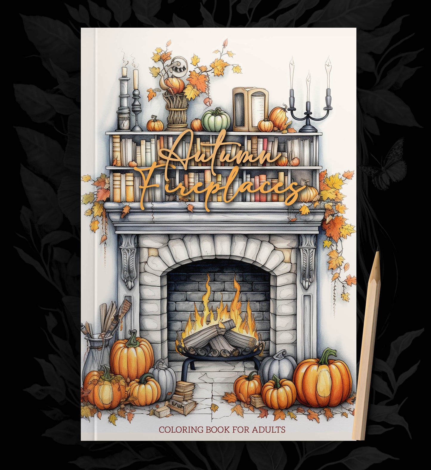 Autumn Fireplaces Coloring Book (Printbook)