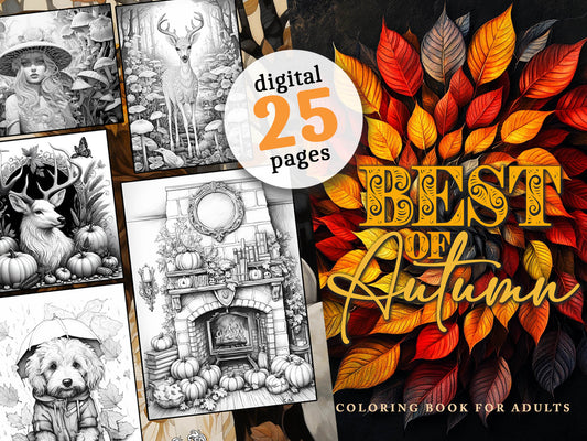 Best of Autumn Coloring Book (Digital)