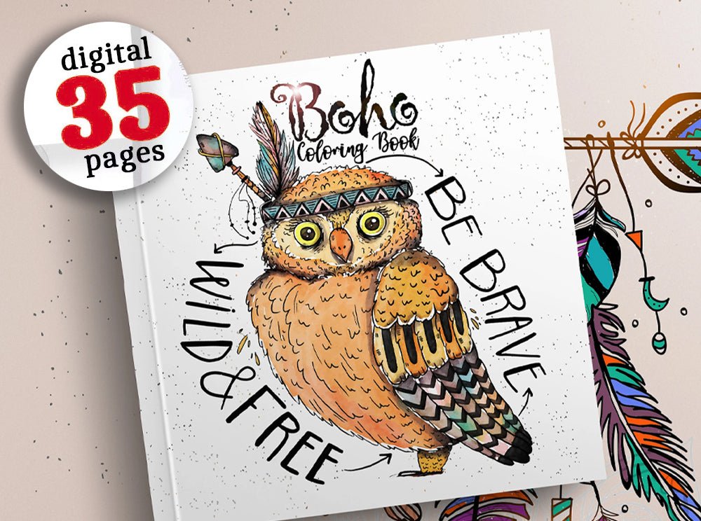 Boho Coloring Book for Adults (Digital) - Monsoon Publishing USA