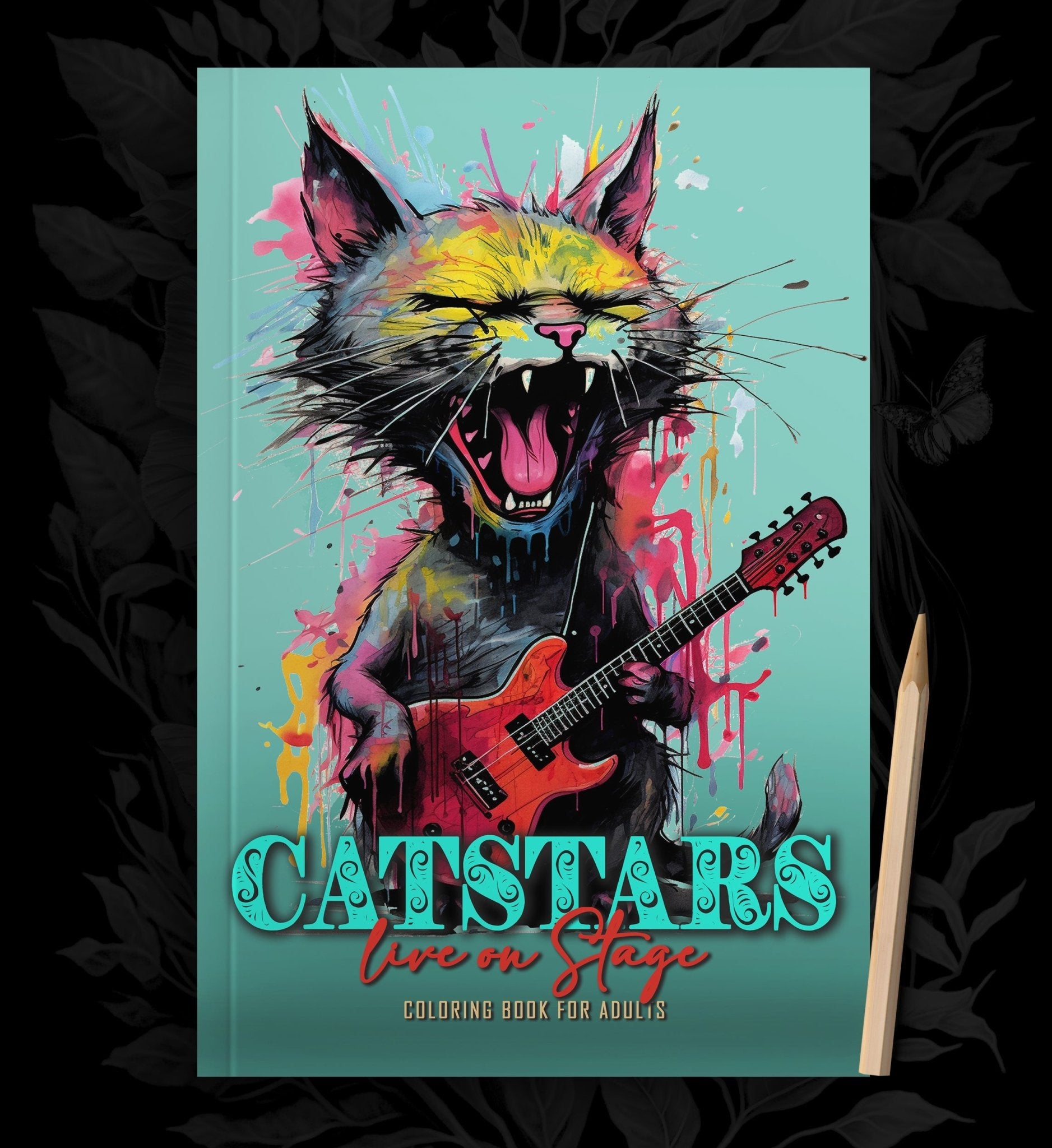 Catstars Cats Coloring Book Grayscale (Printbook) - Monsoon Publishing USA
