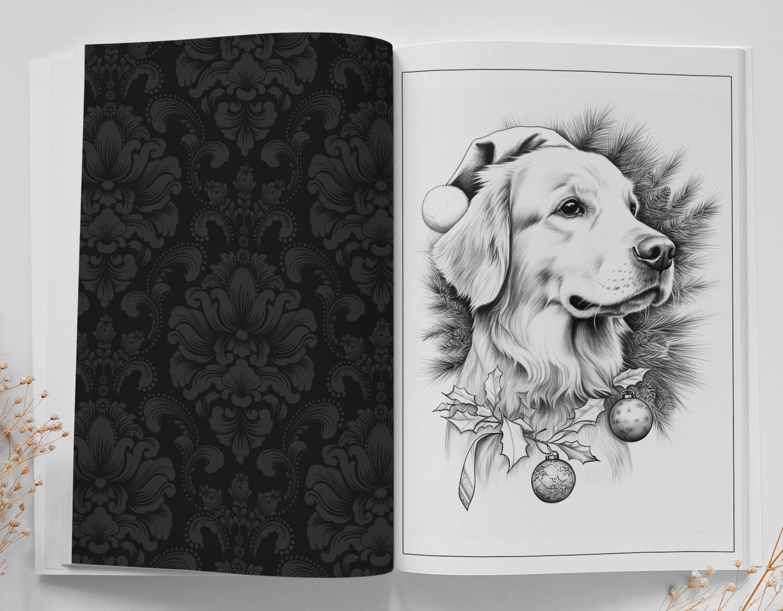 Christmas Animals Coloring Book Grayscale (Digital) - Monsoon Publishing USA