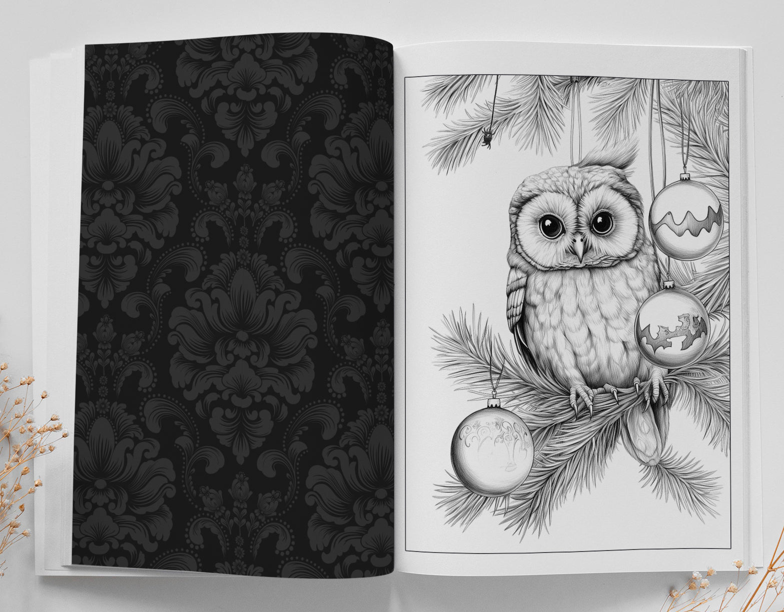 Christmas Animals Coloring Book Grayscale (Digital) - Monsoon Publishing USA