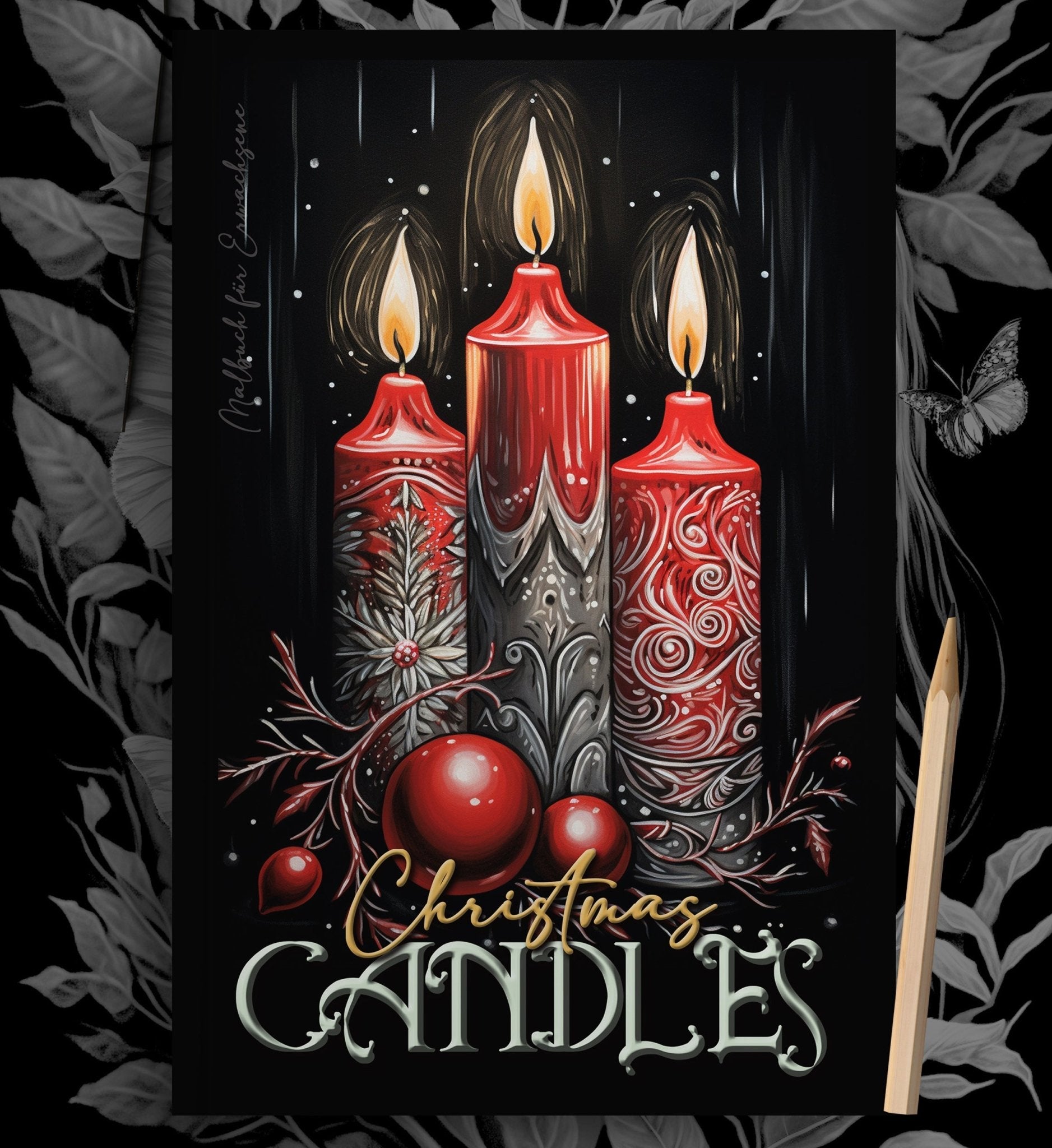Christmas Candles Coloring Book for Adults (Printbook) - Monsoon Publishing USA