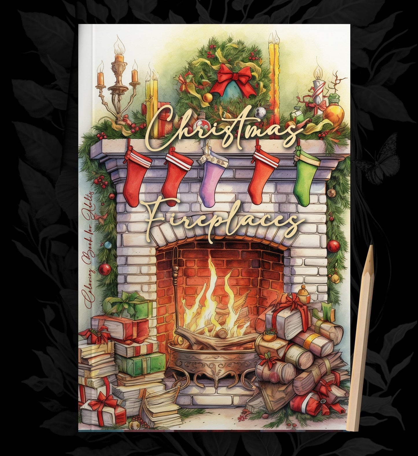 Christmas Fireplaces Coloring Book for Adults (Printbook) - Monsoon Publishing USA
