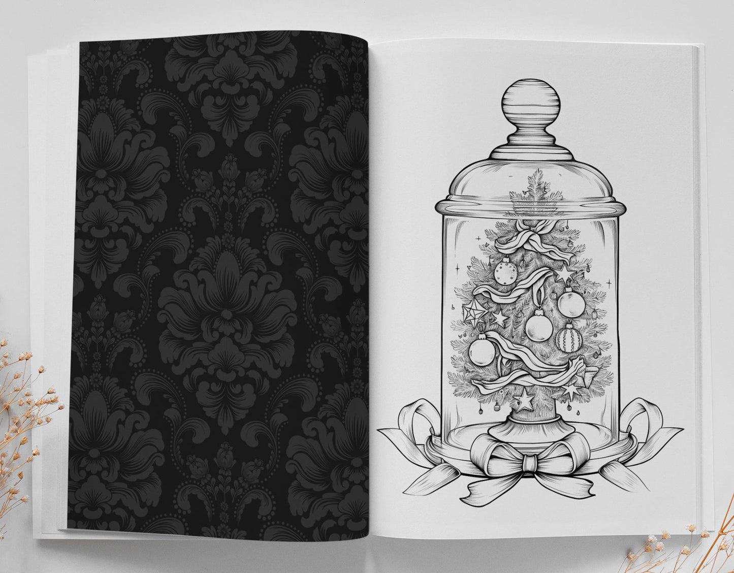 Christmas Jars Coloring Book Grayscale (Digital) - Monsoon Publishing USA
