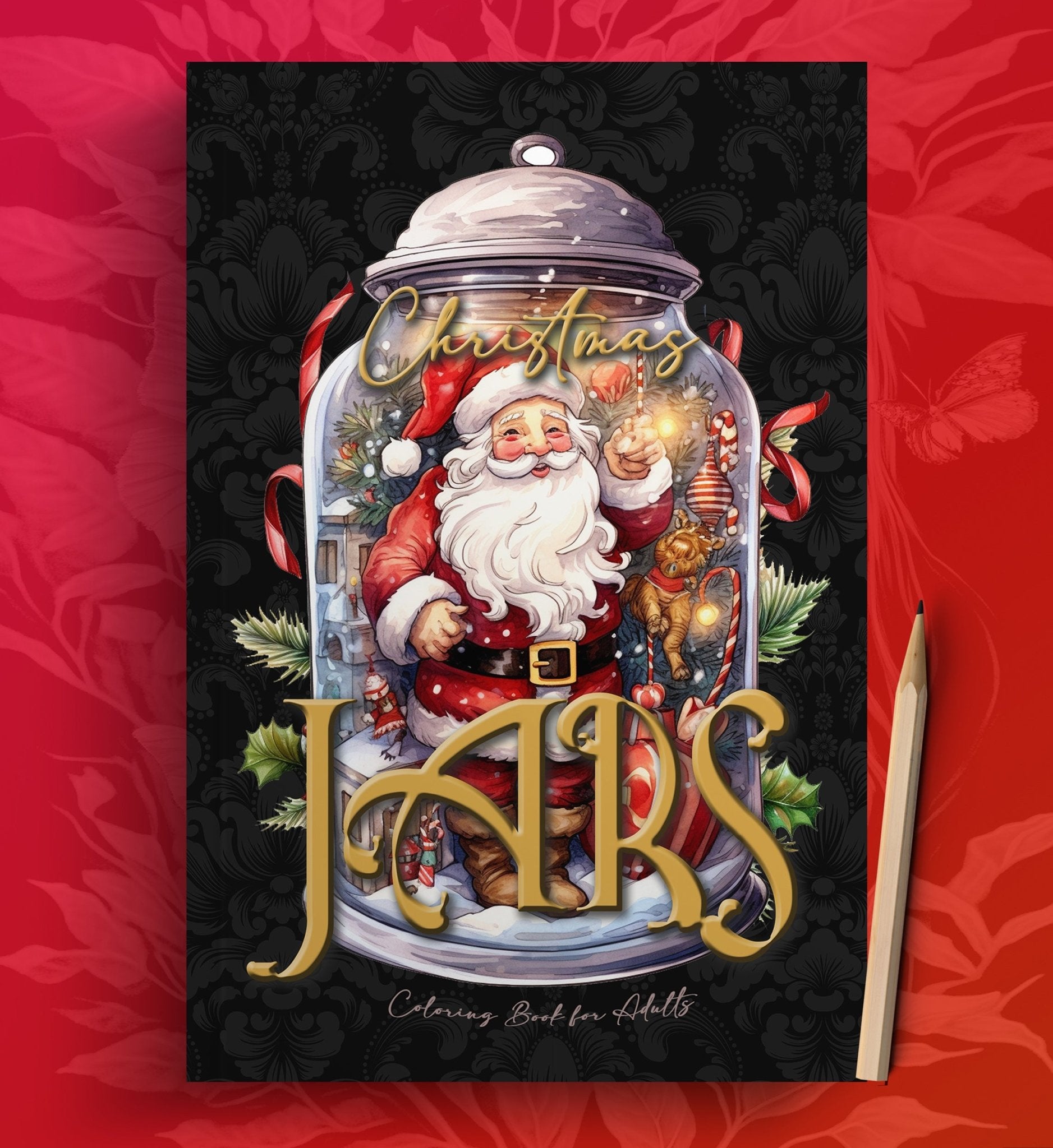 Christmas Jars Coloring Book Grayscale (Printbook) - Monsoon Publishing USA