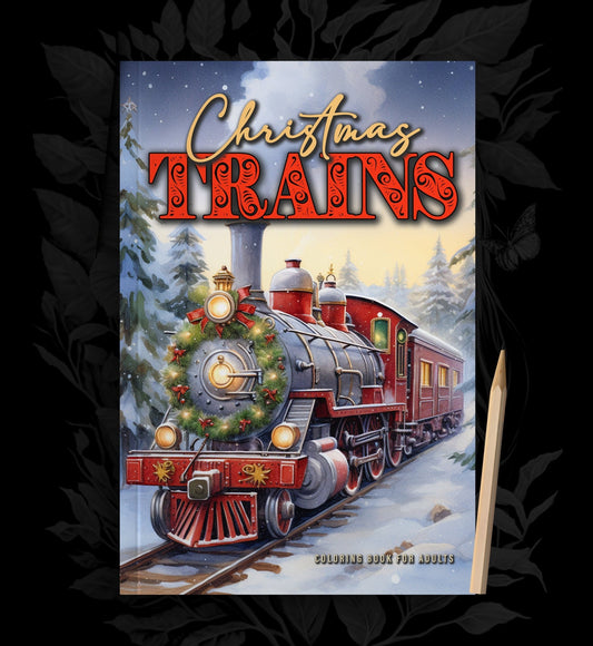 Christmas Trains Coloring Book (Printbook) - Monsoon Publishing USA