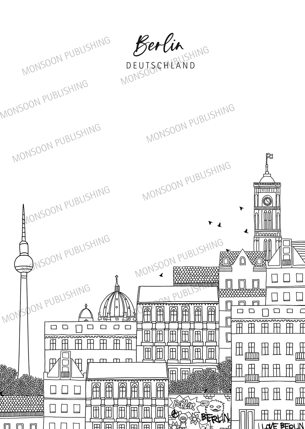 Cities of the World Coloring Book (Digital) - Monsoon Publishing USA