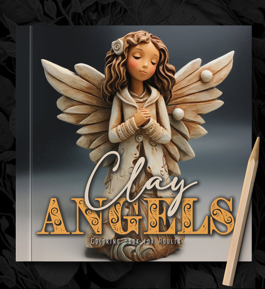 Clay Christmas Angels Coloring Book (Printbook) - Monsoon Publishing USA