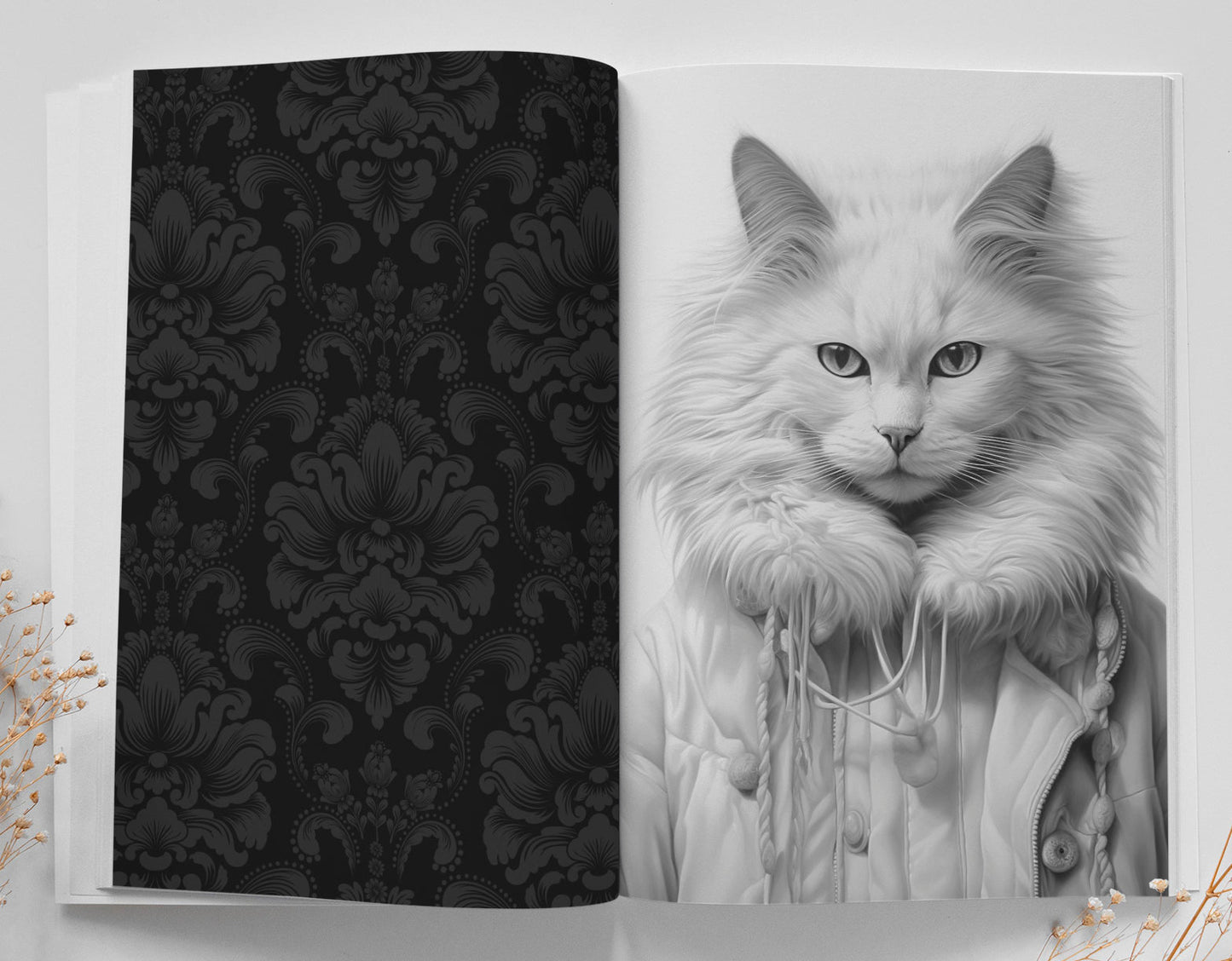 Cool Cats Coloring Book Grayscale (Digital) - Monsoon Publishing USA