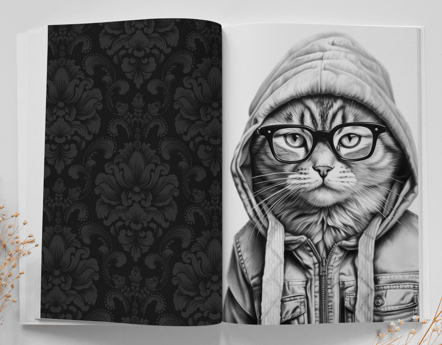 Cool Cats Coloring Book Grayscale (Digital) - Monsoon Publishing USA