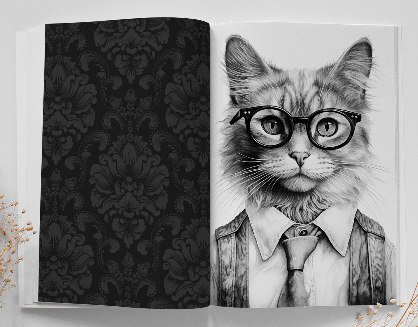 Cool Cats Coloring Book Grayscale (Printbook) - Monsoon Publishing USA