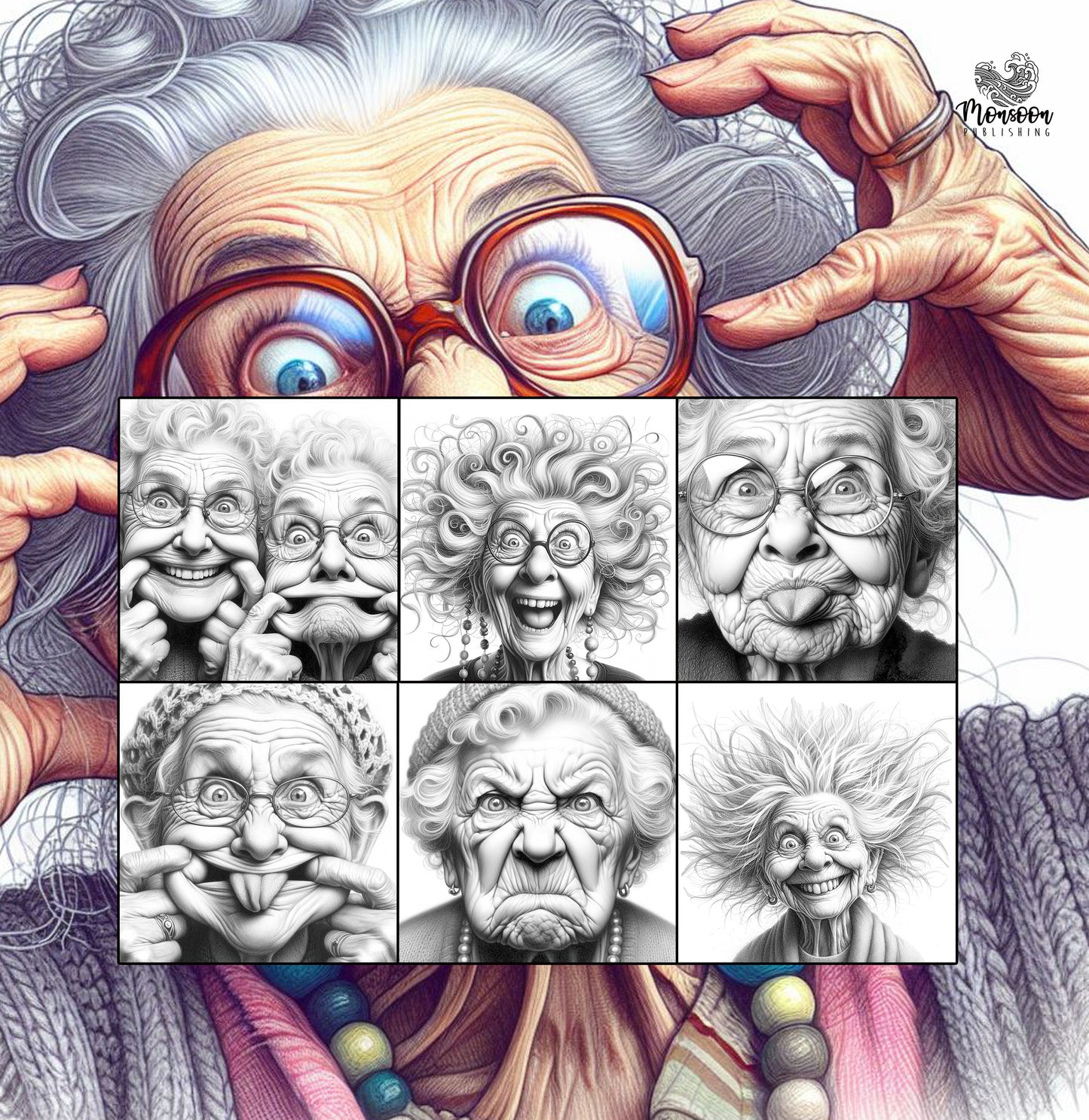 Crazy Grandma Coloring Book 3 (Digital)