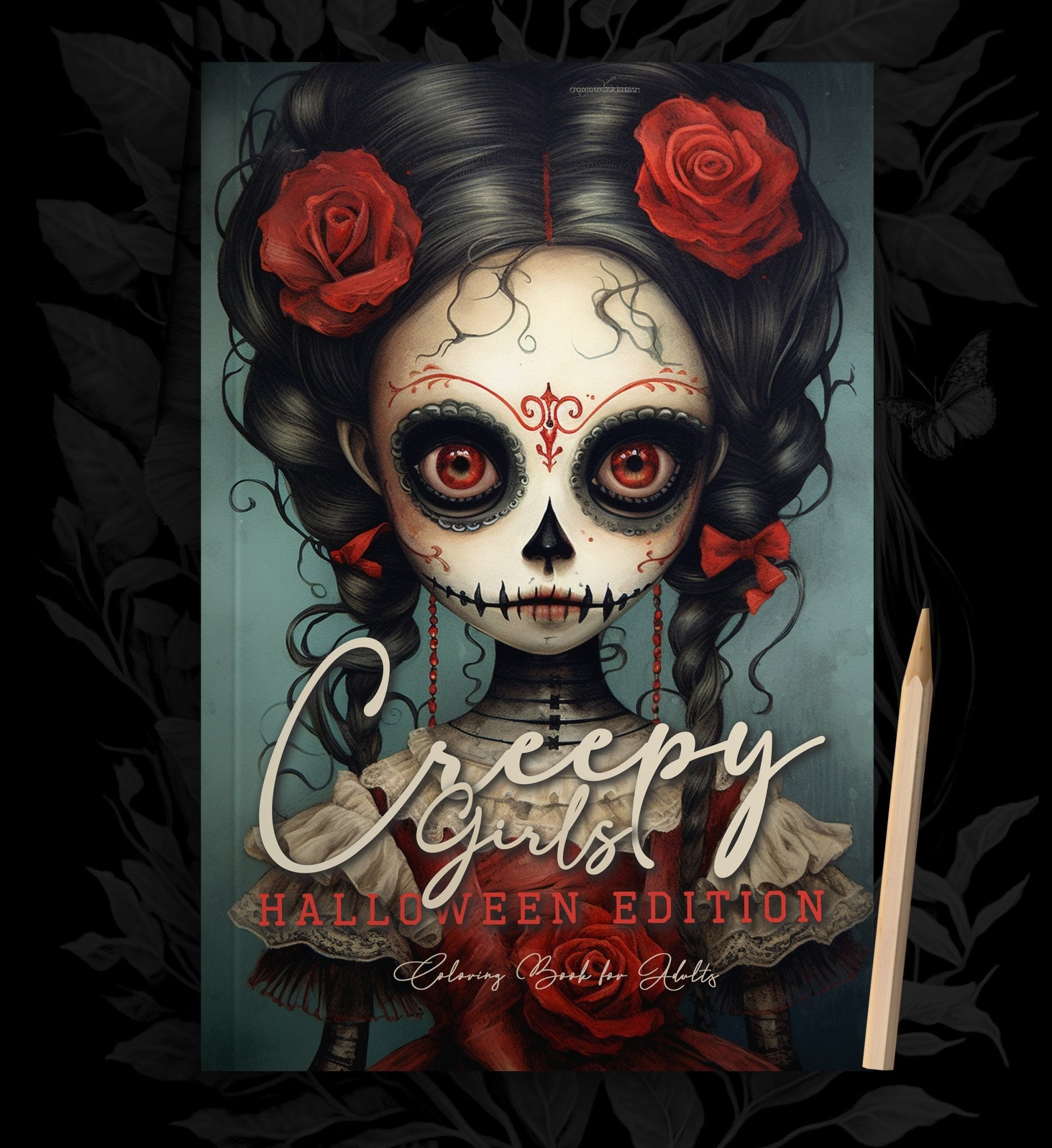 Creepy Girls Sugar Skulls Coloring Book (Printbook) - Monsoon Publishing USA