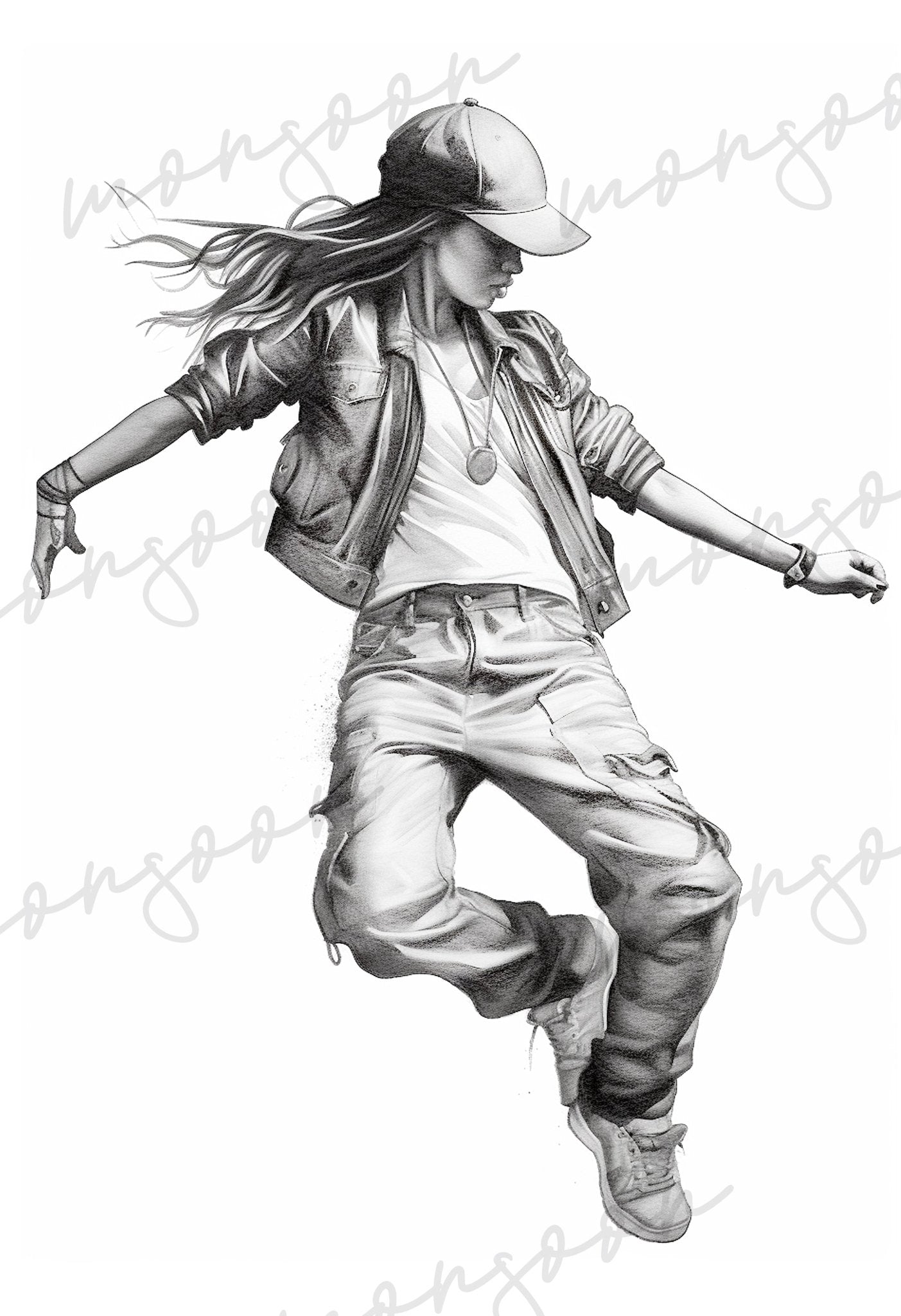 Dancing Coloring Book Grayscale (Digital) - Monsoon Publishing USA