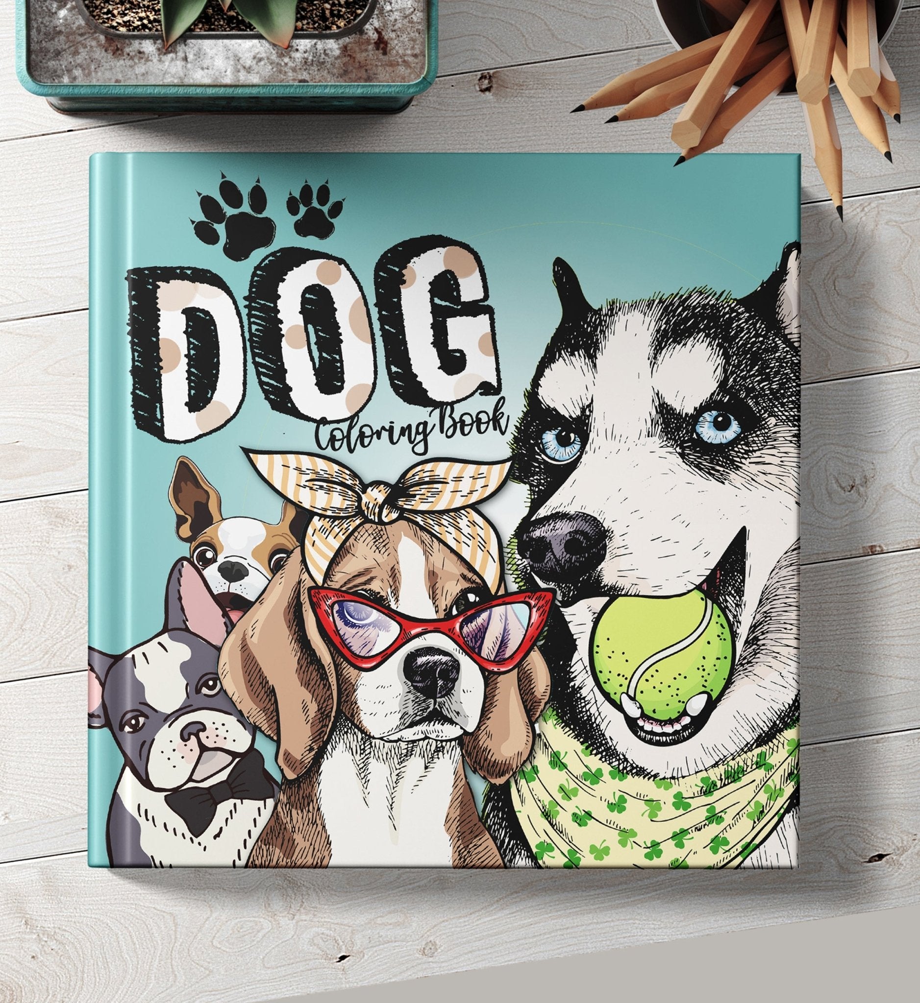 Dog Coloring Book for Adults (Printbook) - Monsoon Publishing USA