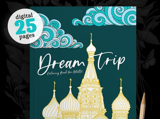 Dream Trip Cities Coloring Book for Adults (Digital) - Monsoon Publishing USA