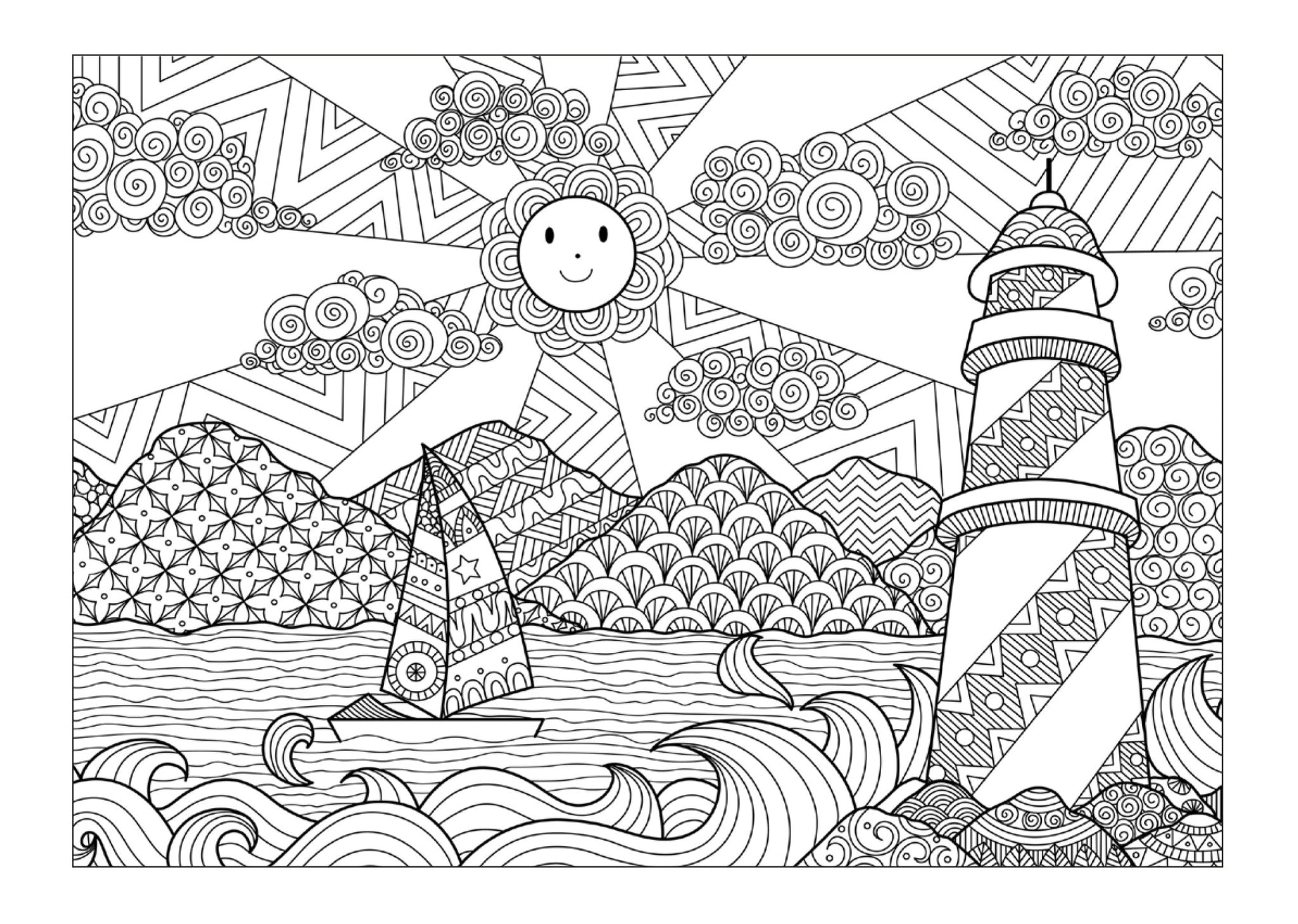 Dream Trip Landmarks Coloring Book (Printbook) - Monsoon Publishing USA