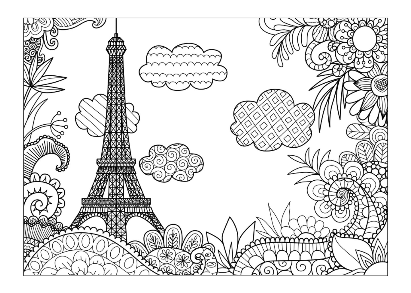 Dream Trip Landmarks Coloring Book (Printbook) - Monsoon Publishing USA