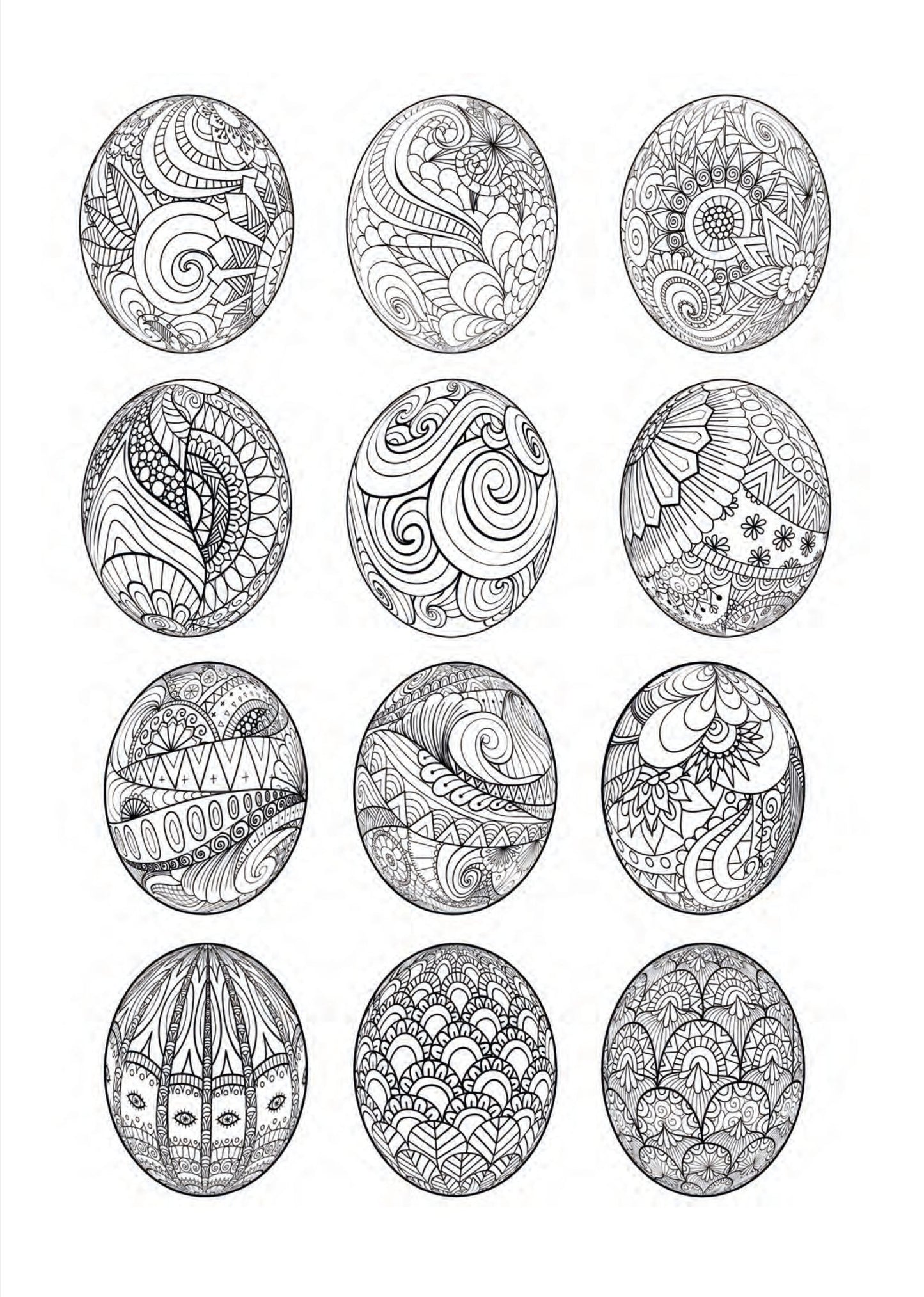 Easter Coloring Book Zentangle (Printbook) - Monsoon Publishing USA