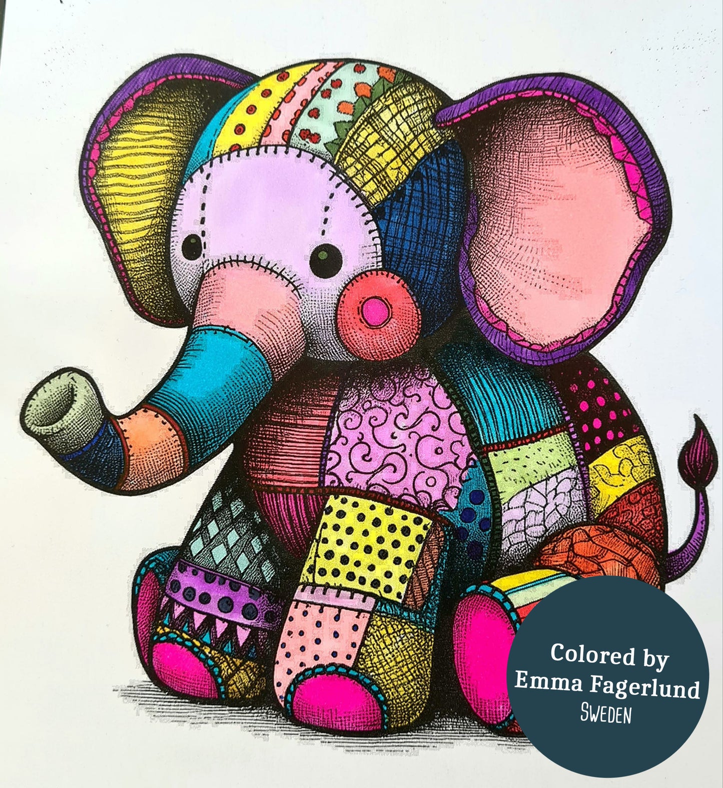 Patchwork Animals Coloring Book (Printbook)