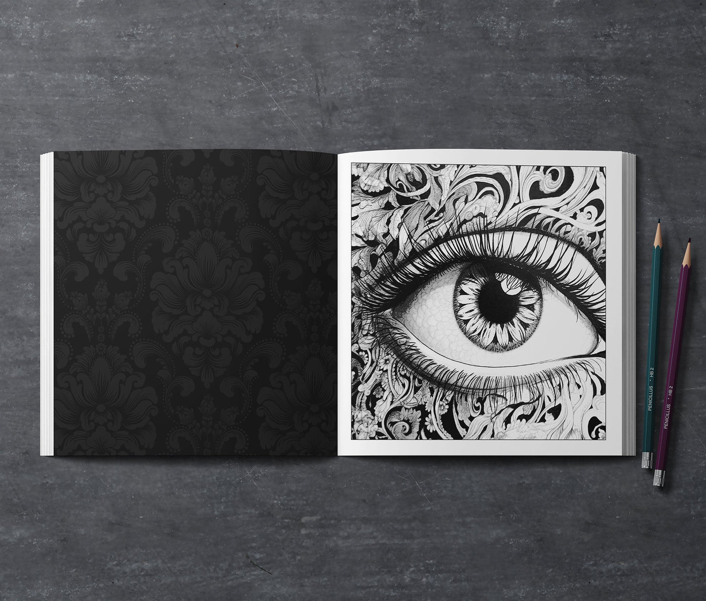 Eyes Coloring Book Grayscale (Printbook) - Monsoon Publishing USA