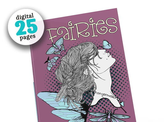 Fairies Coloring Book for Adults (Digital) - Monsoon Publishing USA
