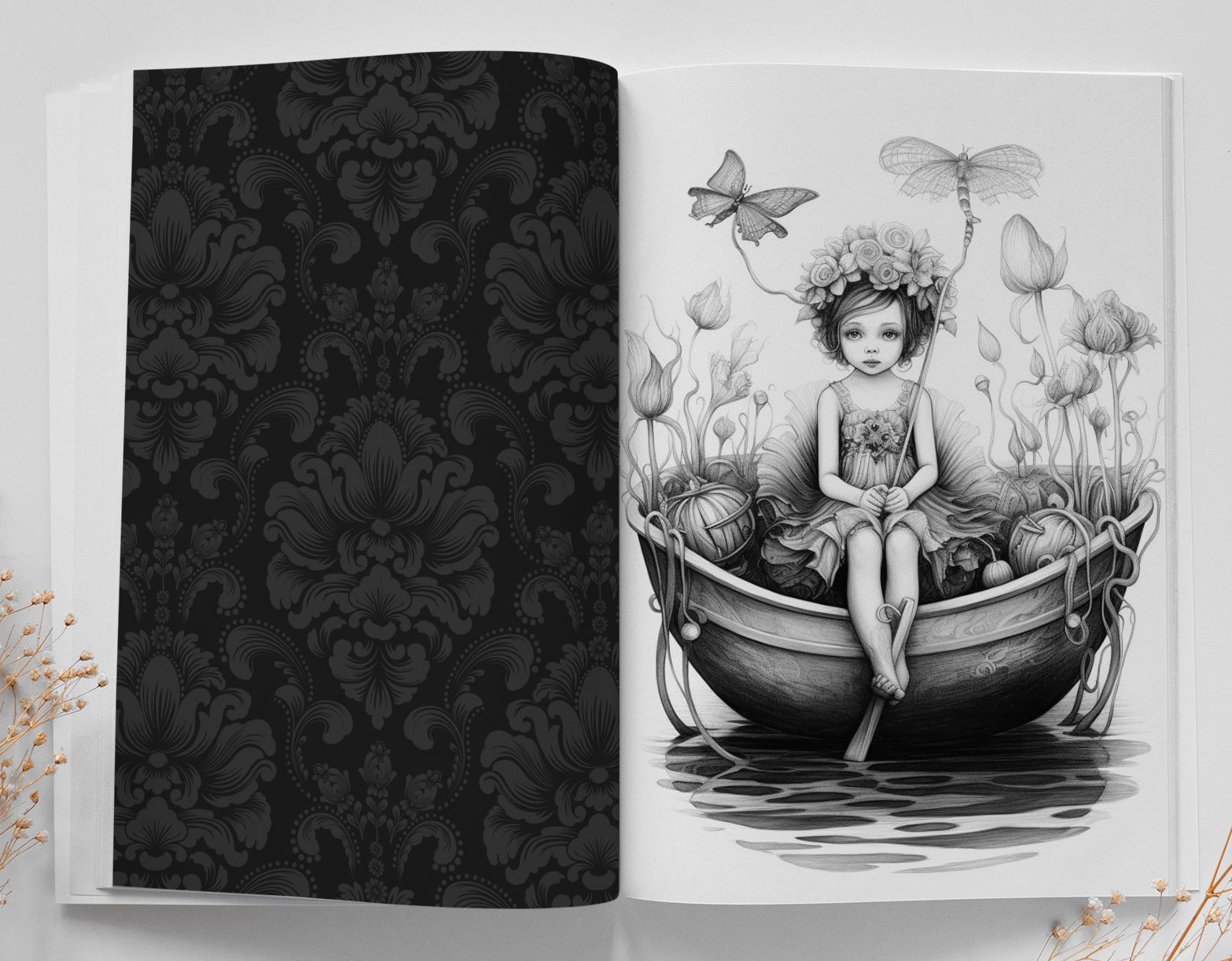 Fairies Coloring Book Grayscale (Printbook) - Monsoon Publishing USA