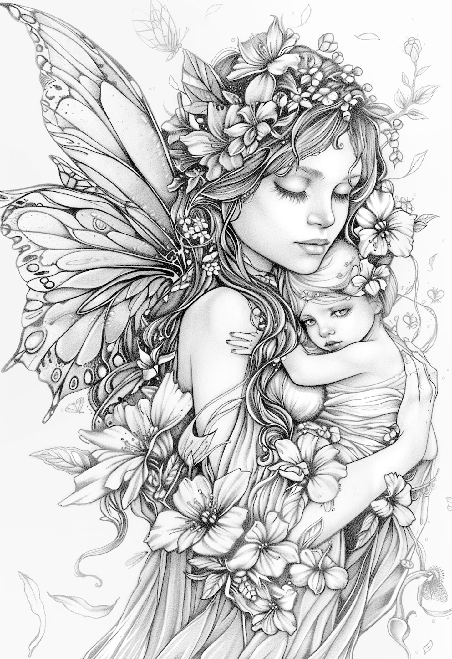 Fairy Moms Coloring Book (Digital)