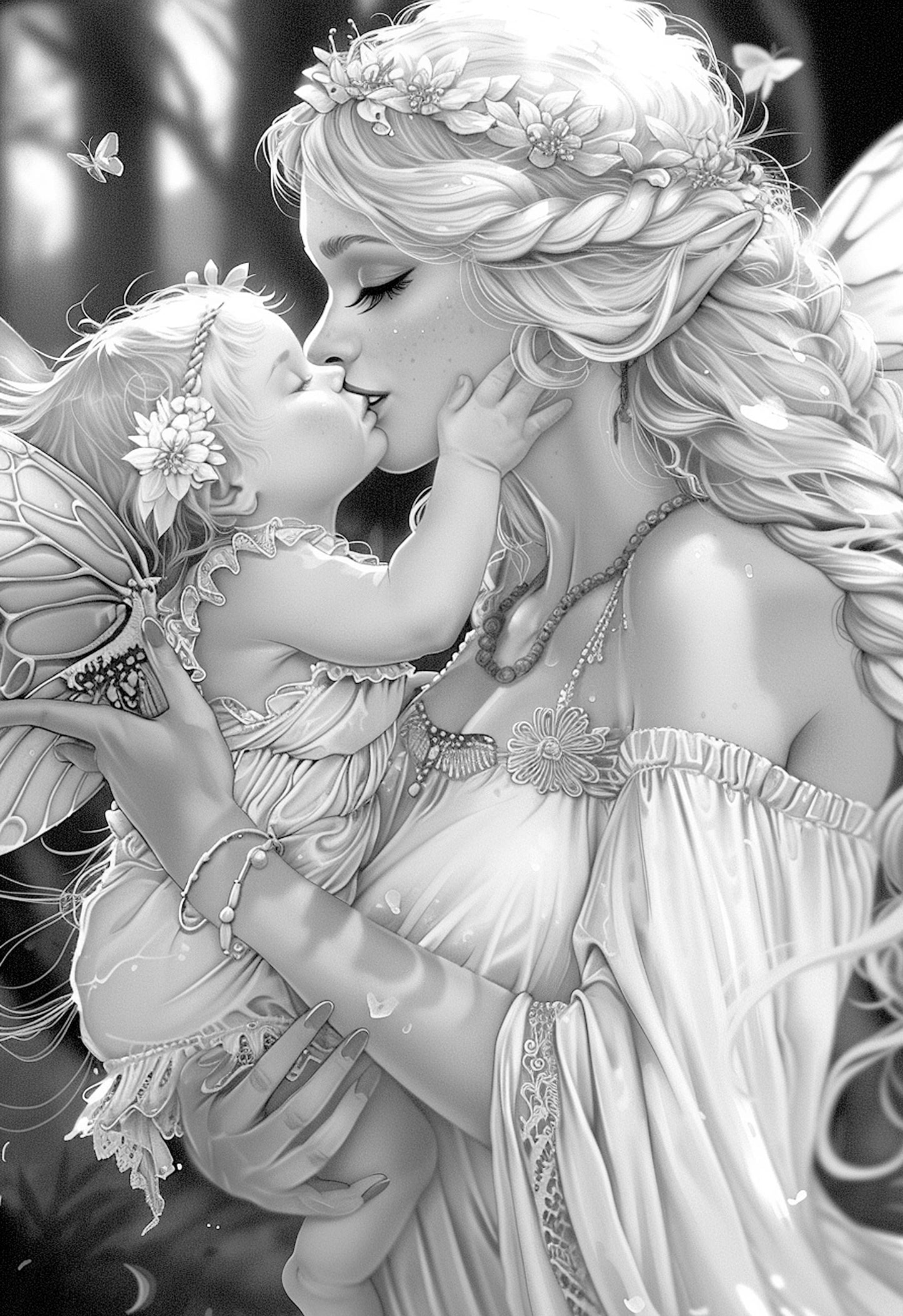 Fairy Moms Coloring Book (Digital)