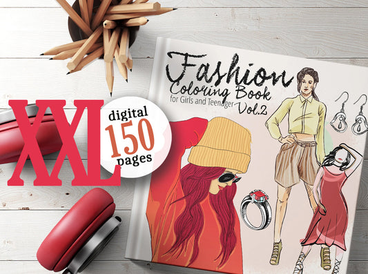 Fashion Coloring Book for Girls 2 (Digital)