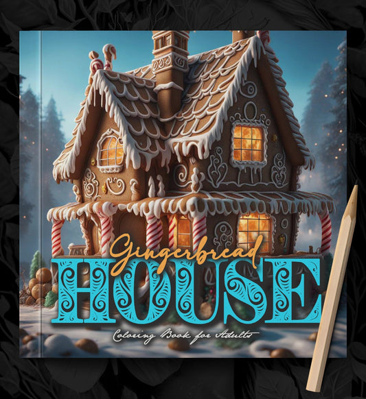 Gingerbread Houses Coloring Book for Adults (Printbook) - Monsoon Publishing USA