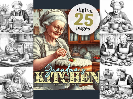 Grandma´s Kitchen Coloring Book (Digital)