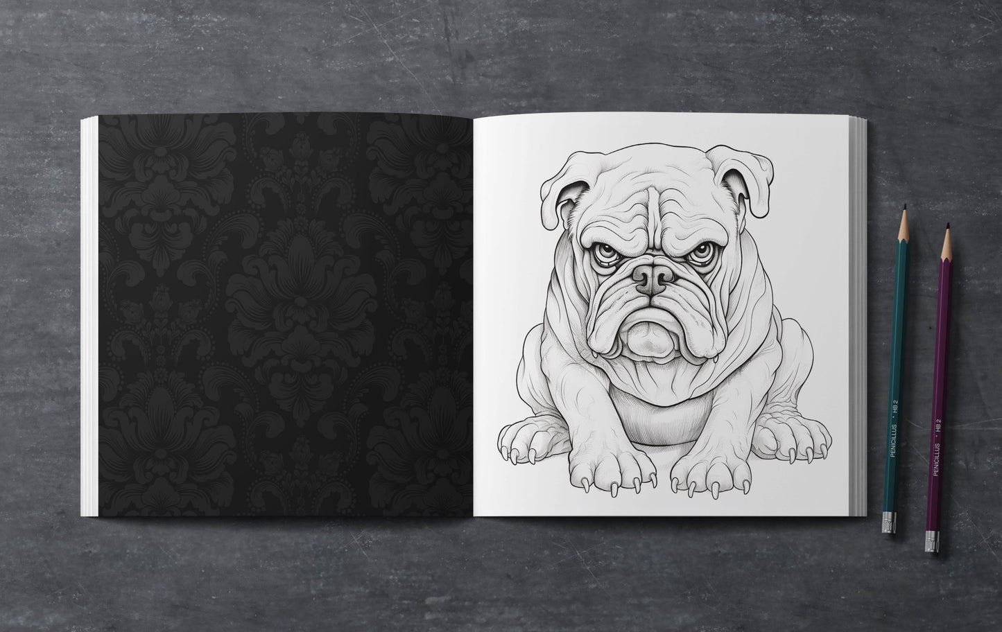 Grumpy Dogs Coloring Book Grayscale (Digital) - Monsoon Publishing USA